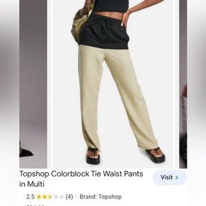Topshop contrast pant